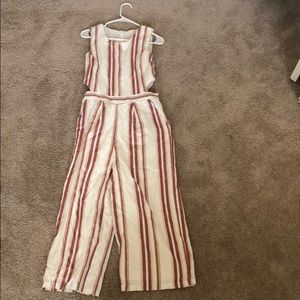 Lucky Brand striped jumpsuit